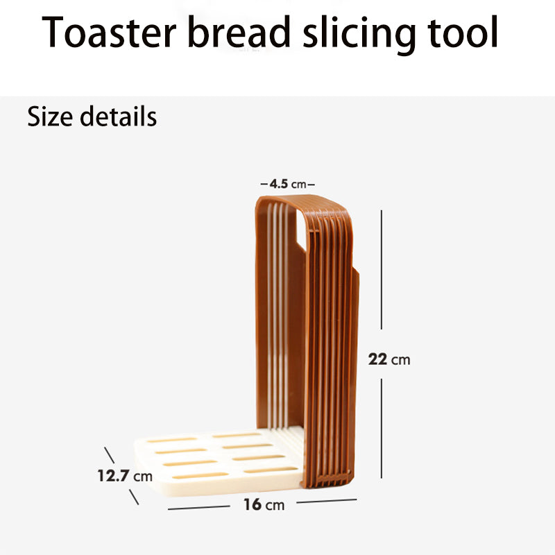 Manual bread and toast slicing tool