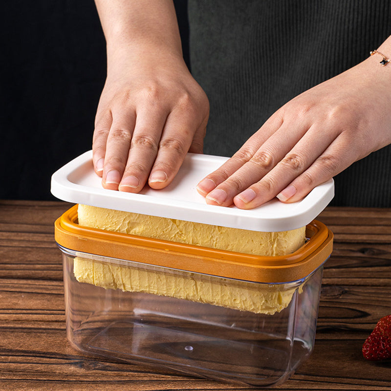 Butter cutting storage box, cheese dividing and packaging storage box, frozen cheese cutting blocker
