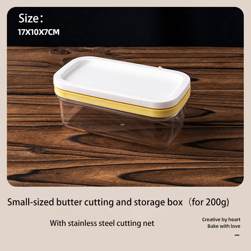 Butter cutting storage box, cheese dividing and packaging storage box, frozen cheese cutting blocker