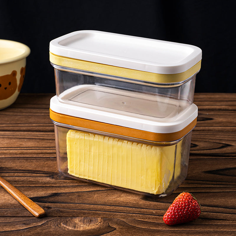 Butter cutting storage box, cheese dividing and packaging storage box, frozen cheese cutting blocker