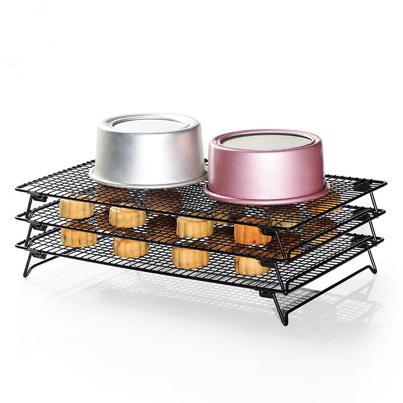 Foldable chiffon cake cooling rack bread cookies biscuits mooncake cooling rack mousse topping cooling net baking tool