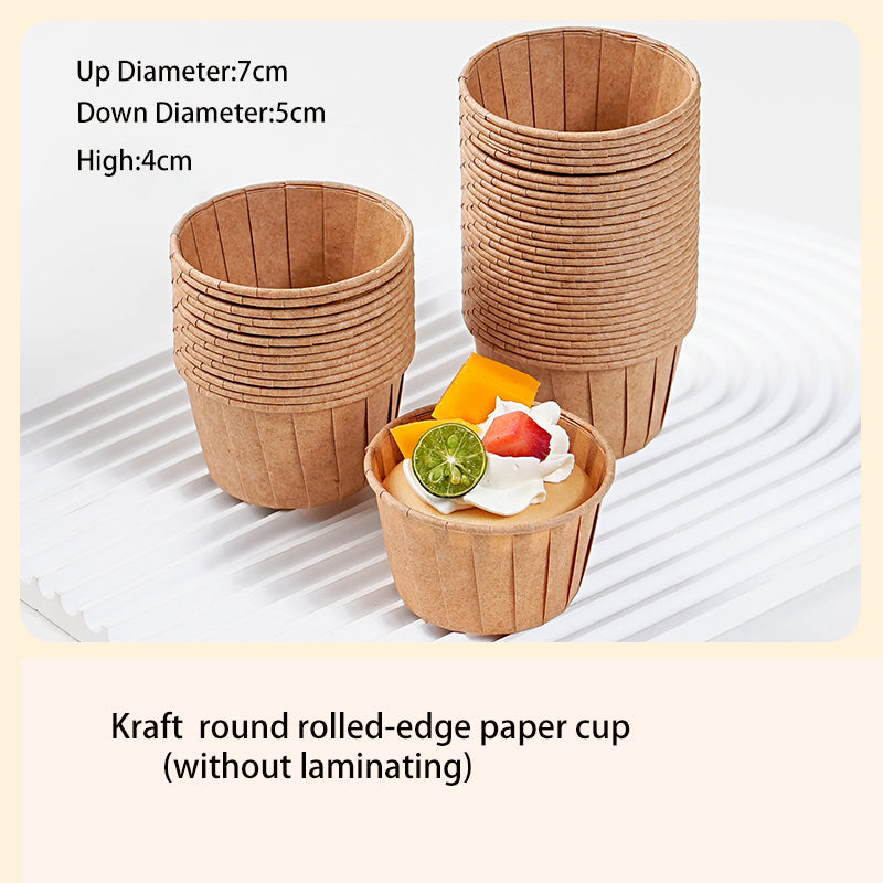Four-grid six-grid cupcake boxes, mousse dessert packaging, camping picnic take-out packaging boxes
