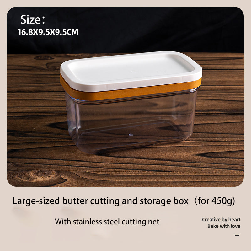 Butter cutting storage box, cheese dividing and packaging storage box, frozen cheese cutting blocker