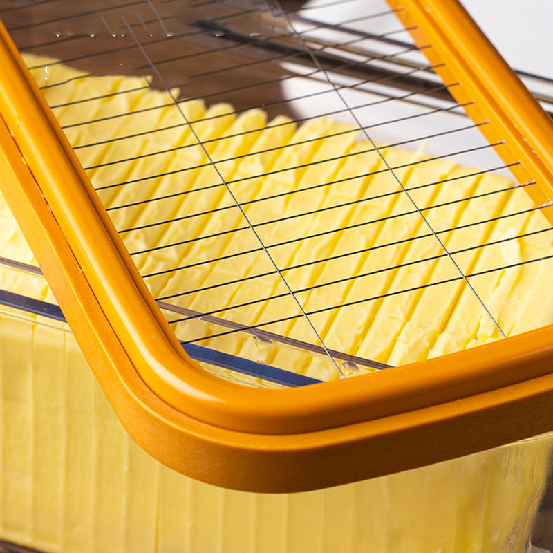 Butter cutting storage box, cheese dividing and packaging storage box, frozen cheese cutting blocker