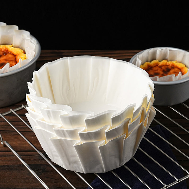 Basque cake oil paper tray 4/6/8 inches non-folding paper tray cake mold
