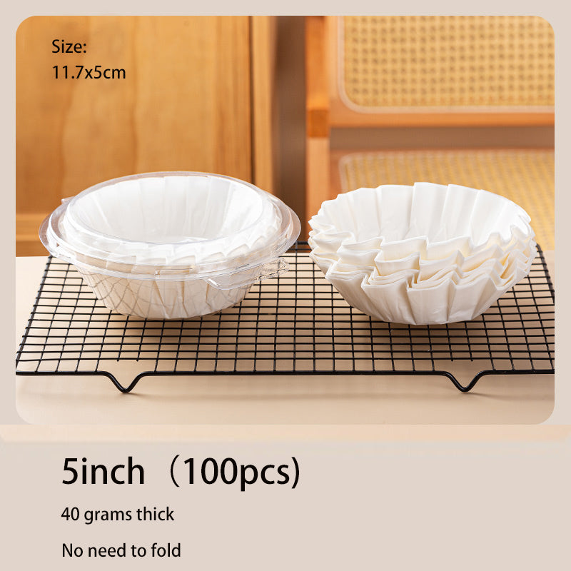 Basque cake oil paper tray 4/6/8 inches non-folding paper tray cake mold