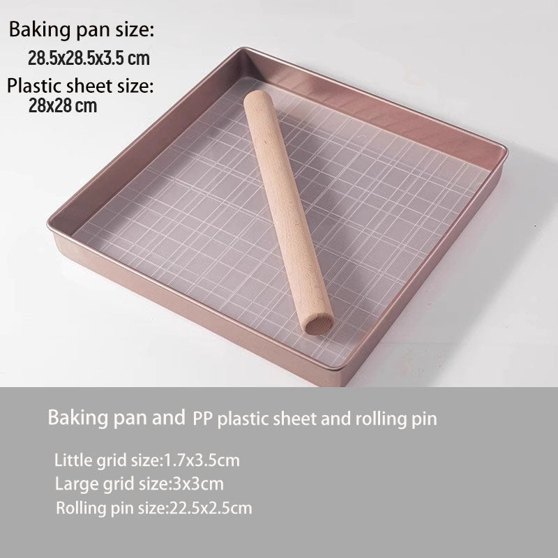 The special shaping mold for snowflake fudge and nougat is suitable for a 28x28cm baking pan.