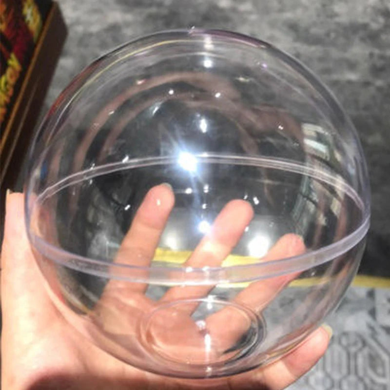 Christmas Cake Transparent Round Ball Transparent Disposable Fruit and Vegetable Salad Baked Cake Food Gift Box Packaging