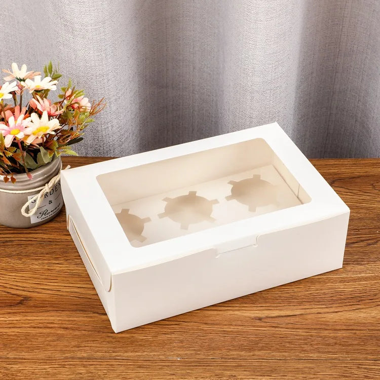 Wholesale Takeaway Transparent Cake Boxes with Window Luxury Cake Packaging Mini Cake Box