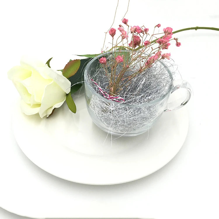 Hot-selling Glitter Bright Color Metal Lafite Fold Tissue Paper Packing Filler Gift Box Metal Jewelry Filling Color Silk