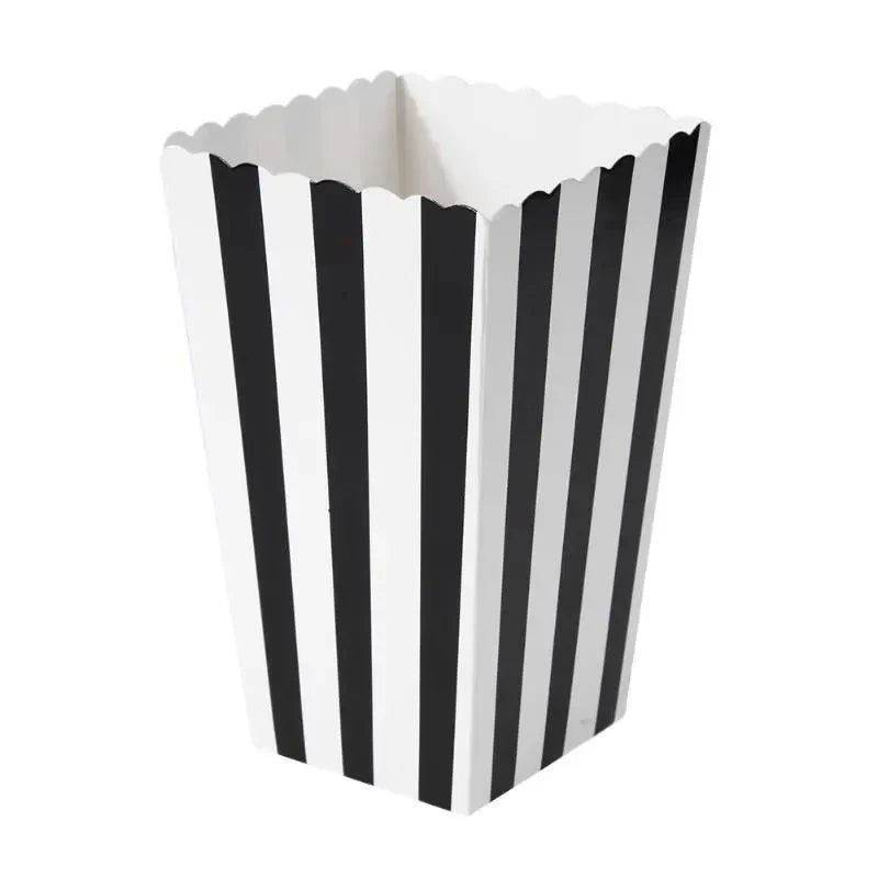 Disposable Popcorn Box Chicken Rice Krispies Birthday Party Table Stuff Paper Box Square Folding Packing Popcorn Box Food