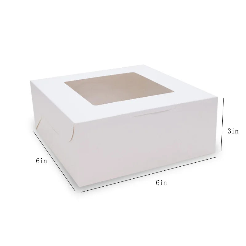 Top Window Cake Packaging Box Pastry Dessert Packaging Box Pastry Cookies Individually Wrapped Gift Box