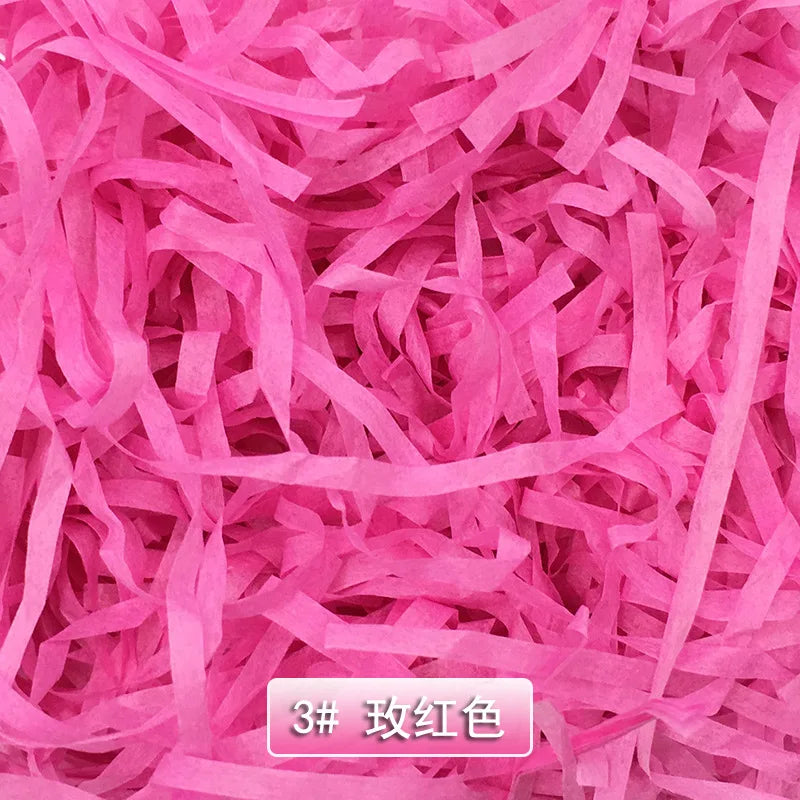 Lafite Papyrus Wholesale Color Ruffled Cut Paper Papyrus Stuffing Packaging for Luxury Gift Box Stuffing