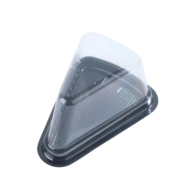 Food Packaging Mni Bakery Cake Slice Box Clear Plastic Triangle Cake Box