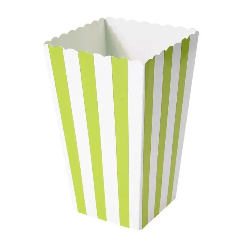 Disposable Popcorn Box Chicken Rice Krispies Birthday Party Table Stuff Paper Box Square Folding Packing Popcorn Box Food
