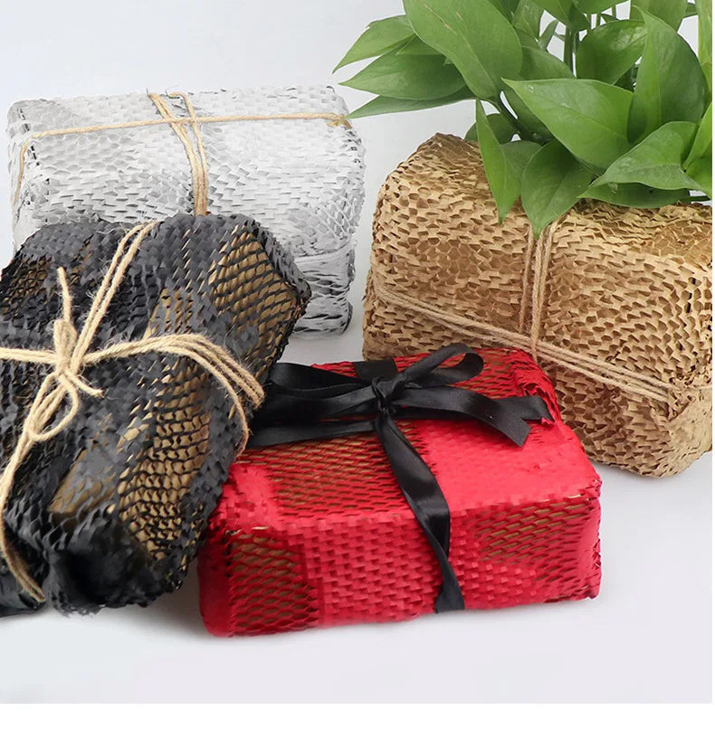 Hot Selling Biodegradable Custom Size Recyclable Waterproof and Shockproof Packaging Gift Honeycomb Kraft Paper