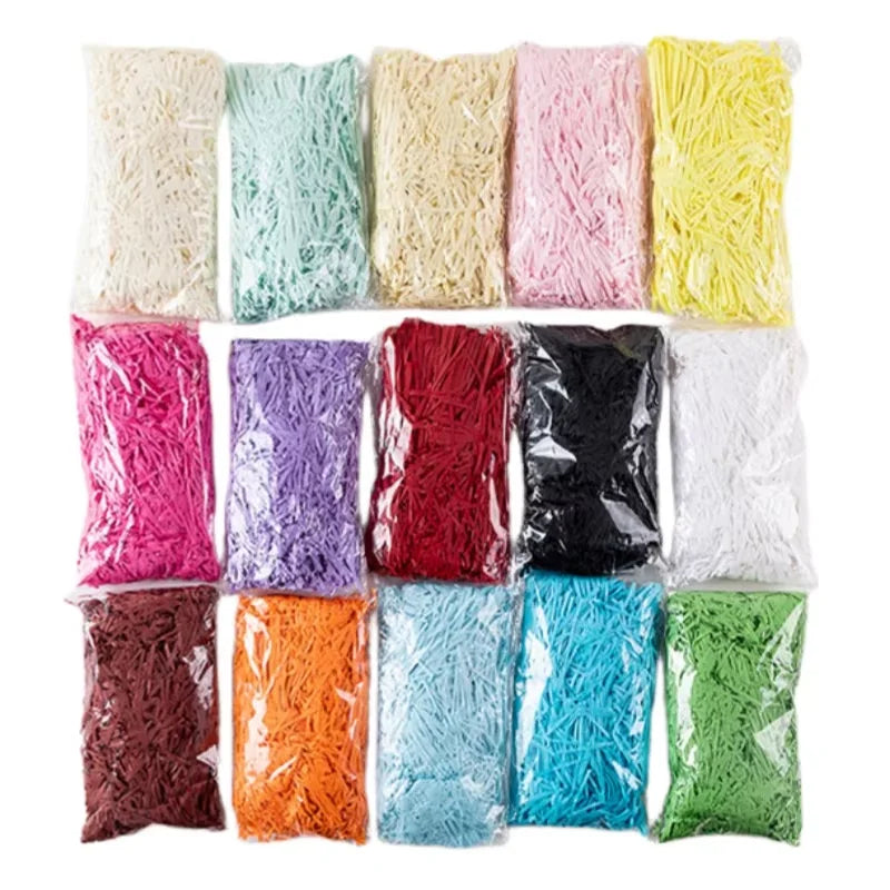 Lafite Papyrus Wholesale Color Ruffled Cut Paper Papyrus Stuffing Packaging for Luxury Gift Box Stuffing