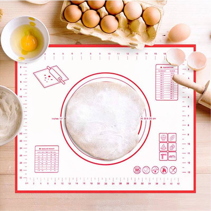 Are Resistant to High Temperatures Non-slip Non-stick Baking Mat Rolling Pastry Mat Kneading Dough Silicone Dough Rolling Mat