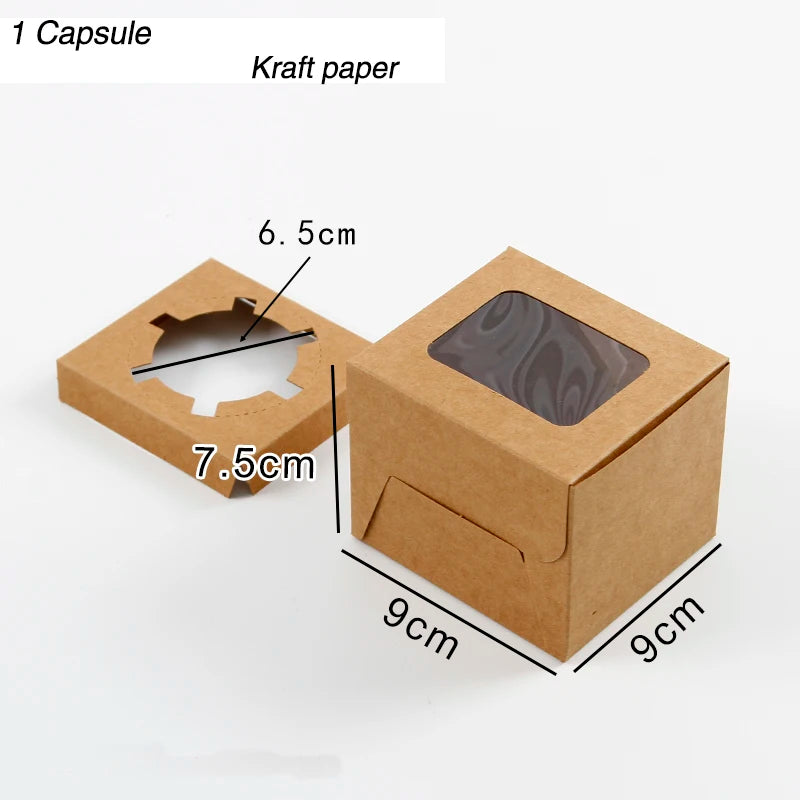 Jinkuang Cake Boxes with Window for Cup Cake, Birthday Party, Wedding, Valentine's Day Xma