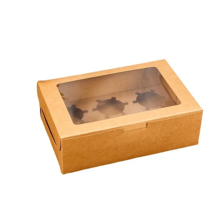 Wholesale Takeaway Transparent Cake Boxes with Window Luxury Cake Packaging Mini Cake Box
