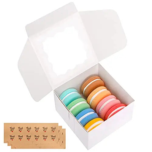 Top Window Cake Packaging Box Pastry Dessert Packaging Box Pastry Cookies Individually Wrapped Gift Box