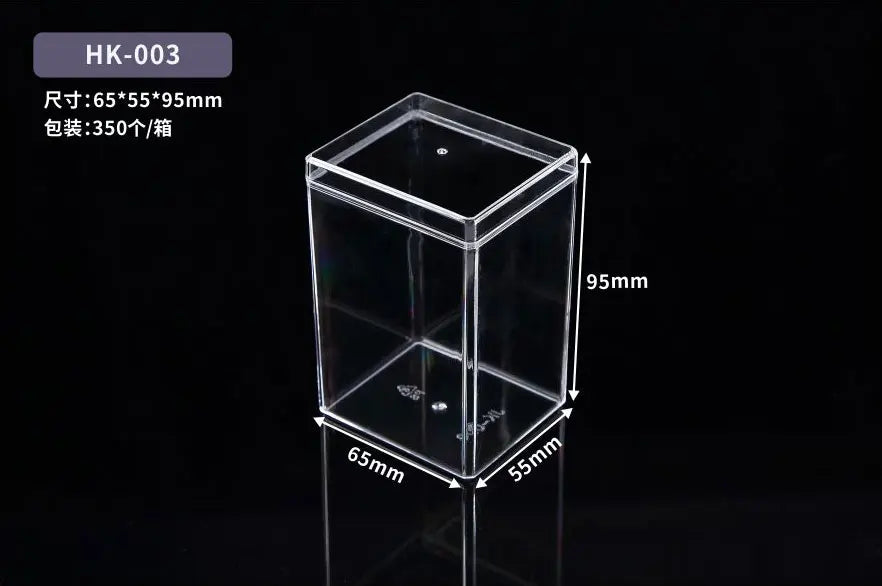 Customized High-quality Food Grade Plastic Transparent Biscuit Box, Pastry and Dessert Tiramisu Small square Transparent Box