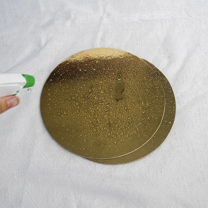 Bake a Golden Round Birthday Cake 8 Inches,10 Inches, 12 Inches Plaster Mortar Board Birthday Cake Roundness Tray Board
