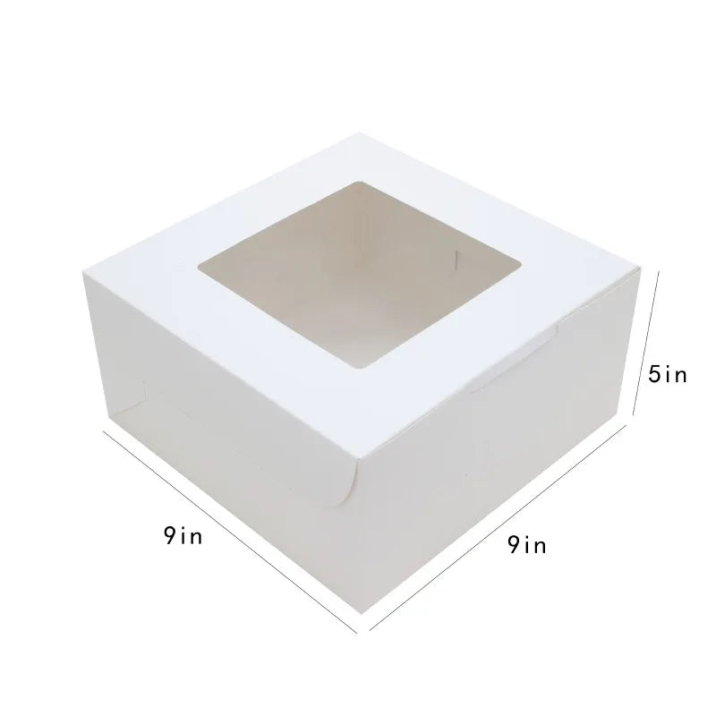 Top Window Cake Packaging Box Pastry Dessert Packaging Box Pastry Cookies Individually Wrapped Gift Box