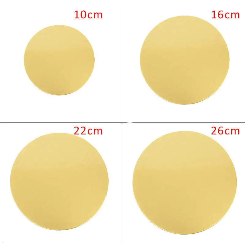 Customized Luxury Gold Cake Board OEM Industrial Packing Packaging Food Cake Decorating Dessert Baking Tray Cake Tools