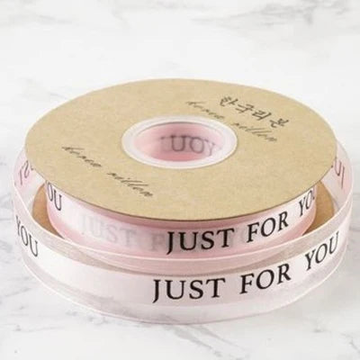 Wholesale 2.5cm Width Gift Decoration Satin Ribbon pink Decorative Ribbons for Happy Birthday