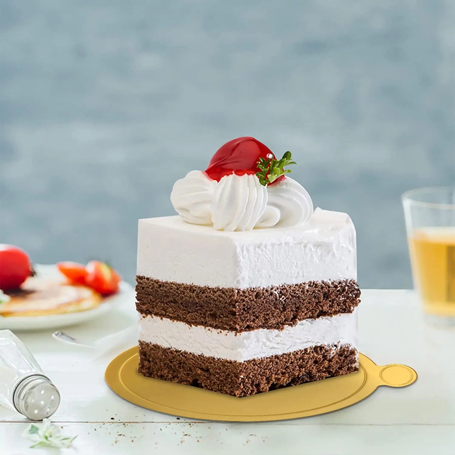 Bestselling Food Grade Mini Gold Paper Mousse Cake Base with Gold Disposable Circular Cake Mat in Different Sizes