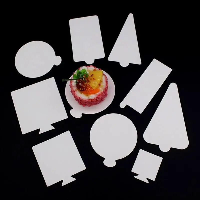 Food Tray Mini Cardboard Cake Tray Paper Mini Cake Boards Golden Food Dessert Packaging Food & Beverage Packaging Craft Paper