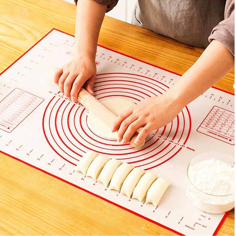 Are Resistant to High Temperatures Non-slip Non-stick Baking Mat Rolling Pastry Mat Kneading Dough Silicone Dough Rolling Mat