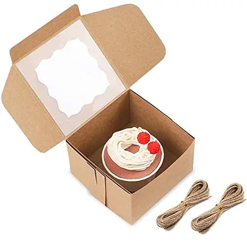 Top Window Cake Packaging Box Pastry Dessert Packaging Box Pastry Cookies Individually Wrapped Gift Box