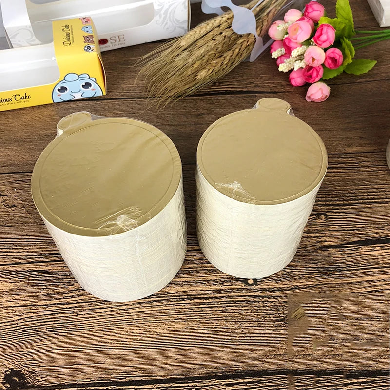 Food Tray Mini Cardboard Cake Tray Paper Mini Cake Boards Golden Food Dessert Packaging Food & Beverage Packaging Craft Paper