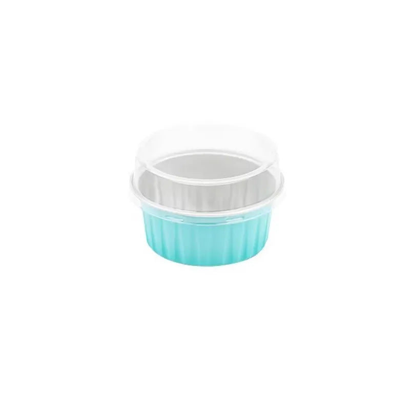 Disposable Baking Mold Red Iceberg Lava Chocolate Mousse Cake Box Tiramis Mousse Cake square Round Aluminum Foil Box