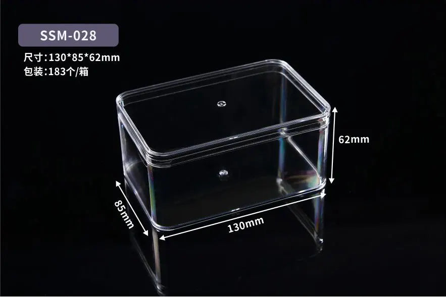 Customized High-quality and Large-sized Food Grade Plastic Transparent Biscuit Box, Pastry and Dessert Tiramisu Box