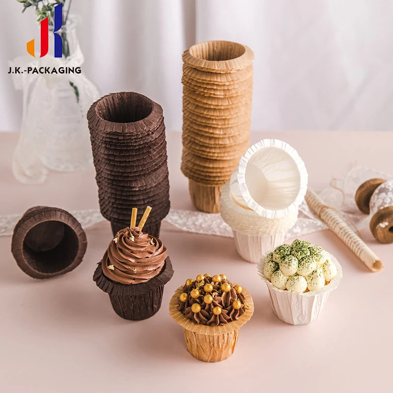 Wholesale Muffin Wrapper Cupcake Liners Hat Cup Disposable Cake Cup Box High Temperature Waterproof Muffin Cup Cake Baking