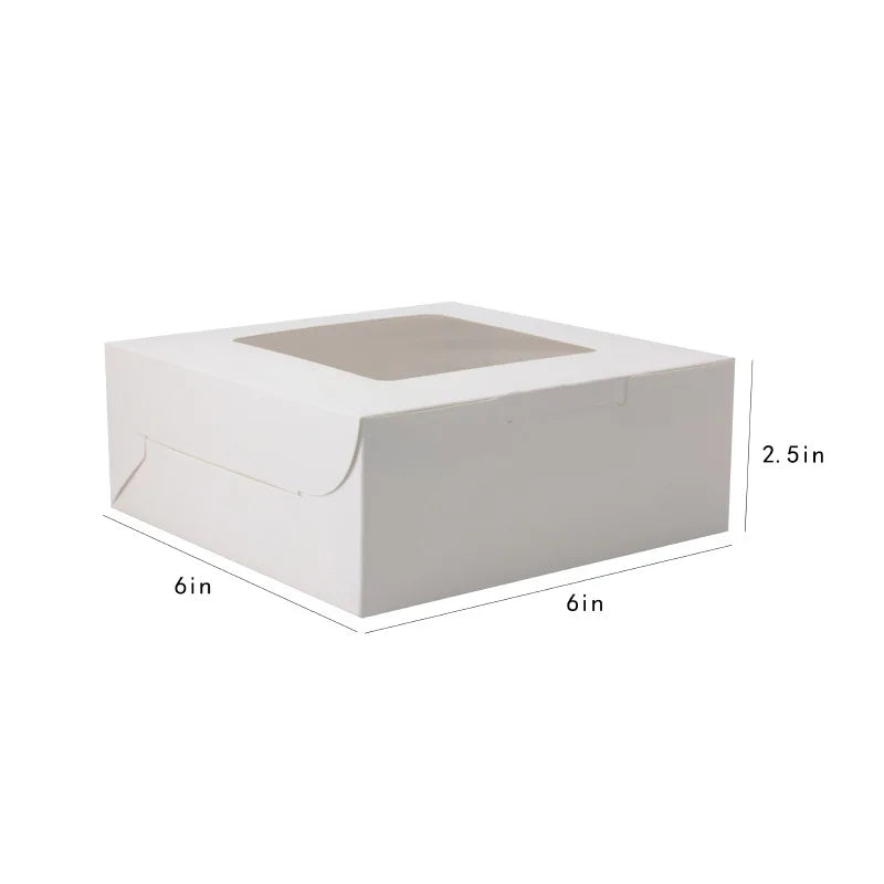 Top Window Cake Packaging Box Pastry Dessert Packaging Box Pastry Cookies Individually Wrapped Gift Box
