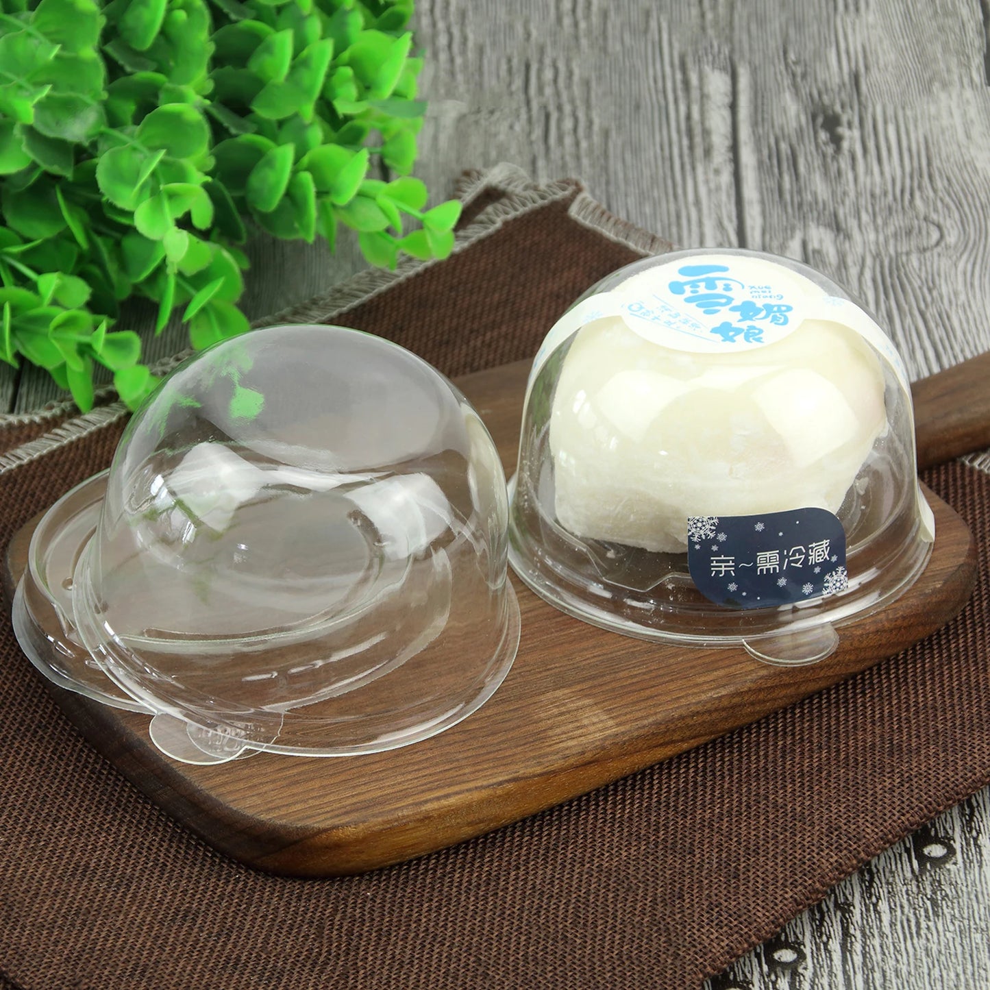 Customized Sales Transparent square Sandwich Box, Disposable Food Grade Baking Plastic Mousse Swiss Roll Divider Packaging Box