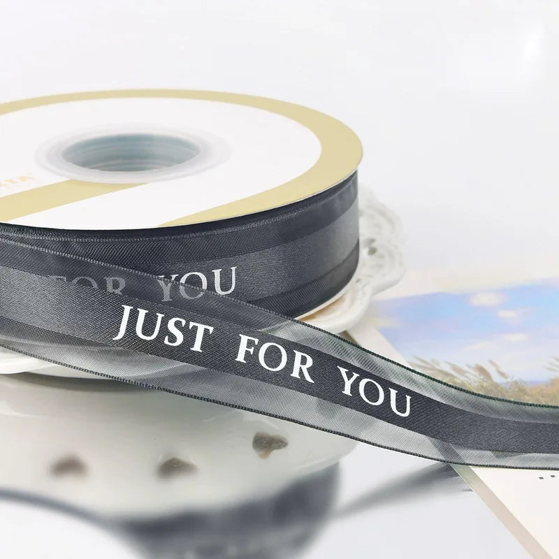 Wholesale 2.5cm Width Gift Decoration Satin Ribbon pink Decorative Ribbons for Happy Birthday
