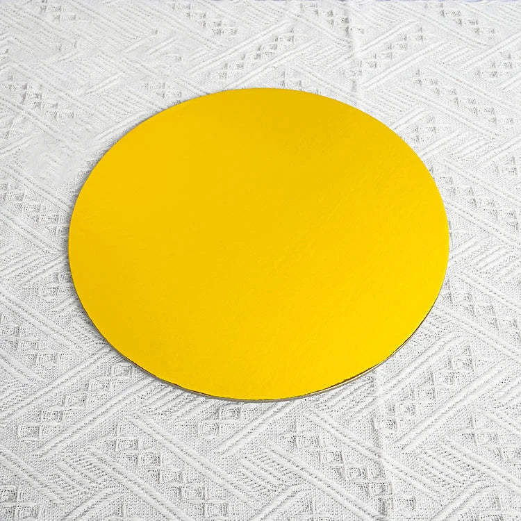 Bake a Golden Round Birthday Cake 8 Inches,10 Inches, 12 Inches Plaster Mortar Board Birthday Cake Roundness Tray Board