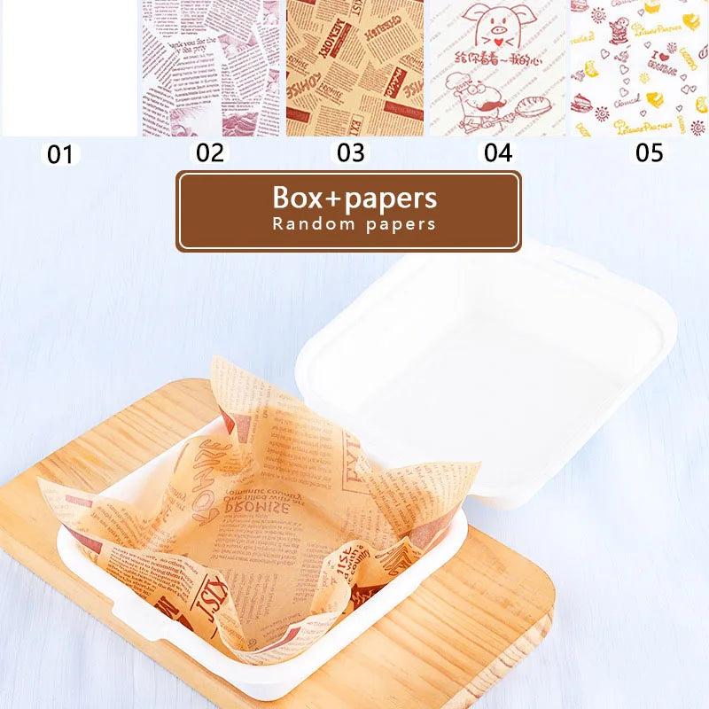 Bakery Supplier Bagasse Burger Box Takeaway Bento Cake Box Packaging