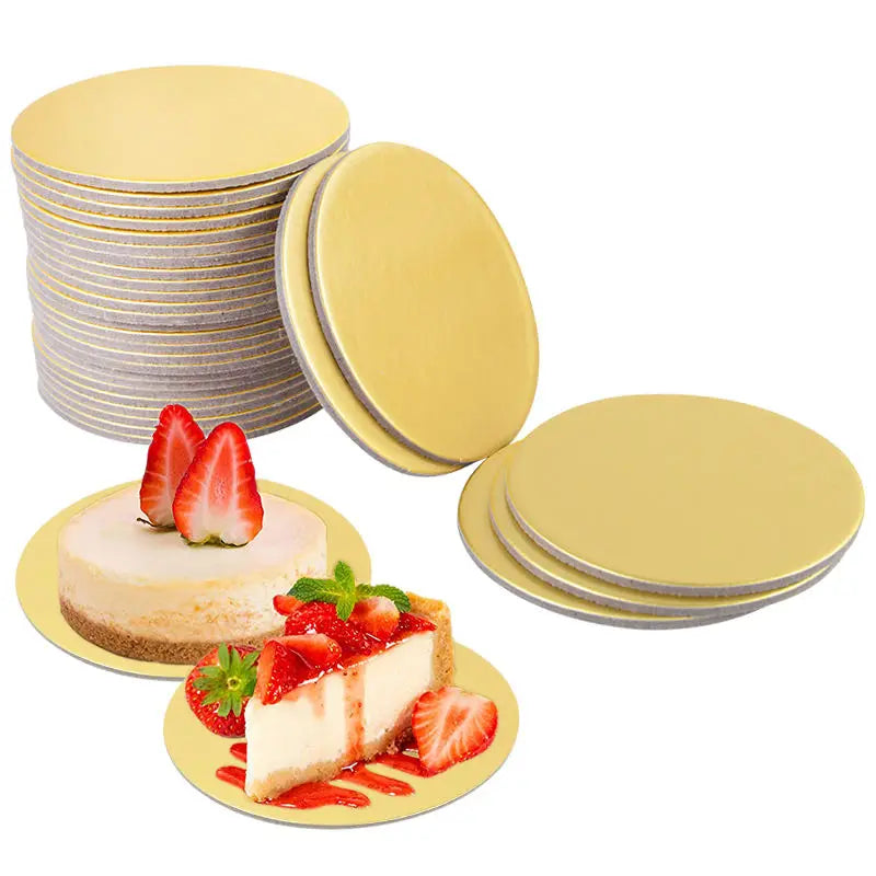 Customized Luxury Gold Cake Board OEM Industrial Packing Packaging Food Cake Decorating Dessert Baking Tray Cake Tools