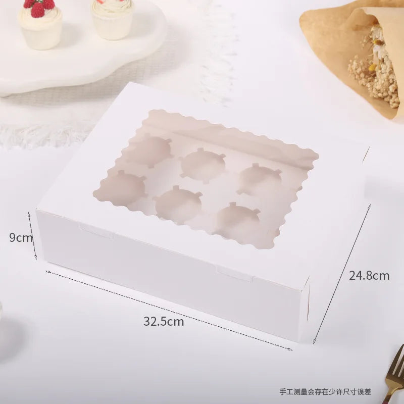 Wholesale Takeaway Transparent Cake Boxes with Window Luxury Cake Packaging Mini Cake Box