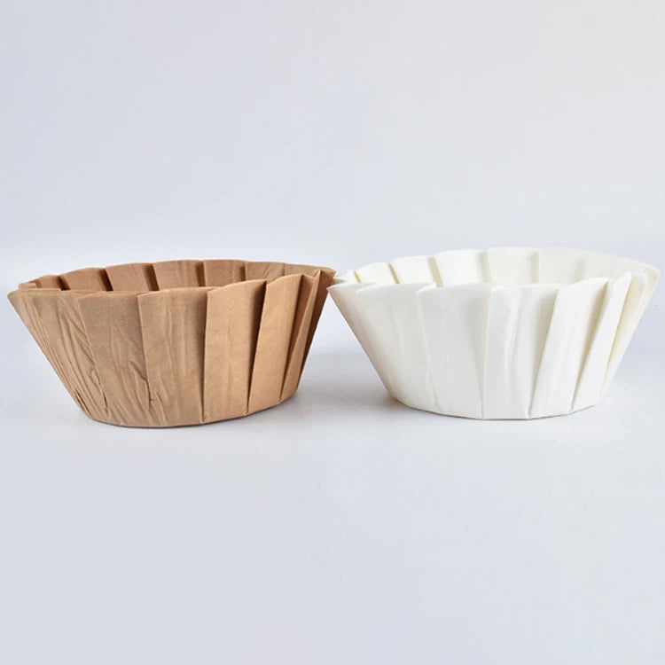 Wholesale Disposable Wood Color Basque Cake Paper Trays Multi-gauge Cupcake Baking Cupcake Cupcake Moulds