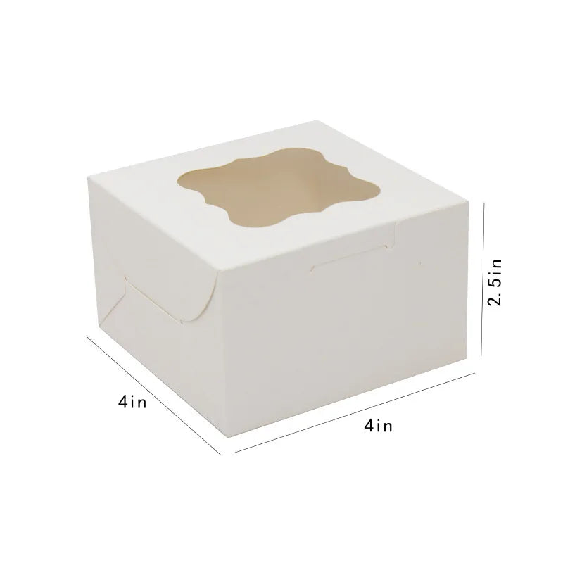 Top Window Cake Packaging Box Pastry Dessert Packaging Box Pastry Cookies Individually Wrapped Gift Box