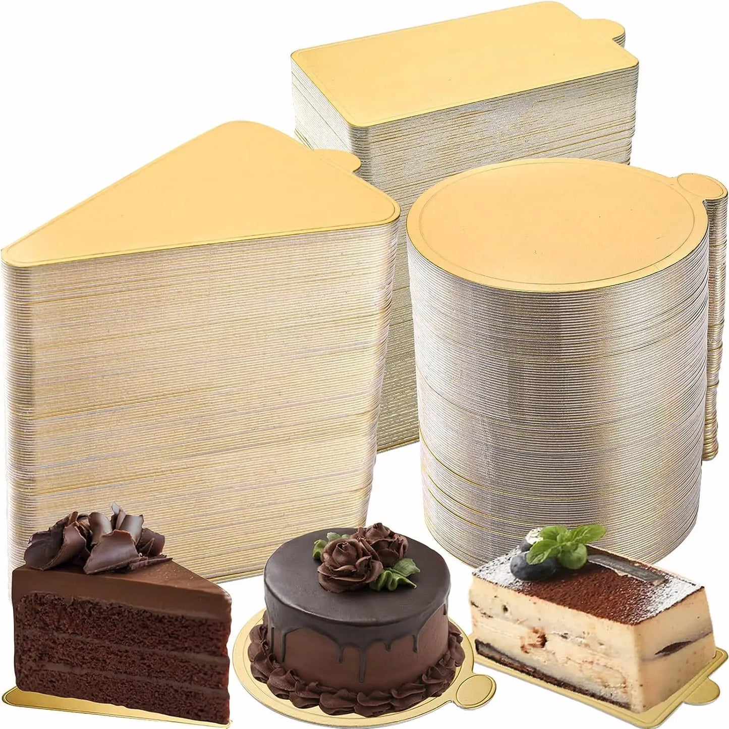 Bestselling Food Grade Mini Gold Paper Mousse Cake Base with Gold Disposable Circular Cake Mat in Different Sizes