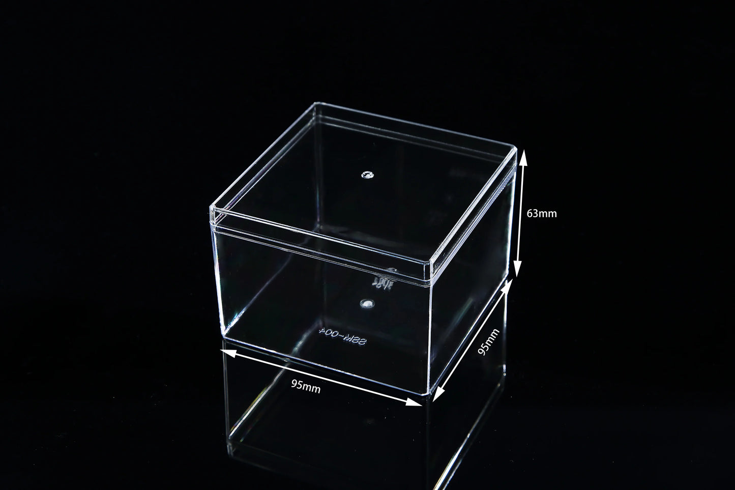 Customized High-quality Food Grade Plastic Transparent Biscuit Box, Pastry and Dessert Tiramisu Small square Transparent Box