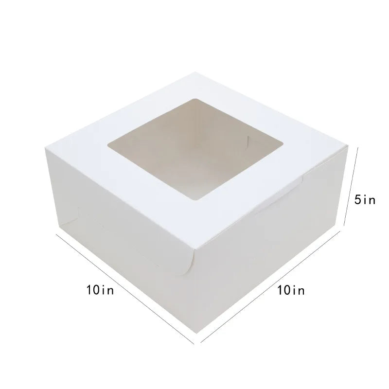 Top Window Cake Packaging Box Pastry Dessert Packaging Box Pastry Cookies Individually Wrapped Gift Box